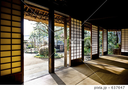 和 屋敷 日本家屋 住宅の写真素材