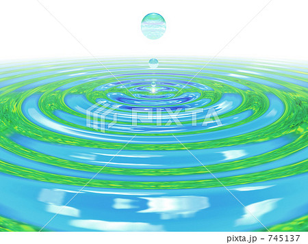 地温暖化 水面 ｃｇ 水質汚染の写真素材