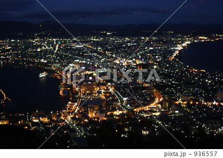 函館の夜景の写真素材