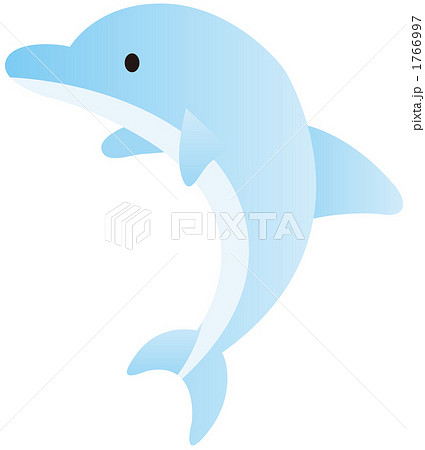 動物 海川の哺乳類 イルカ 海の動物のイラスト素材