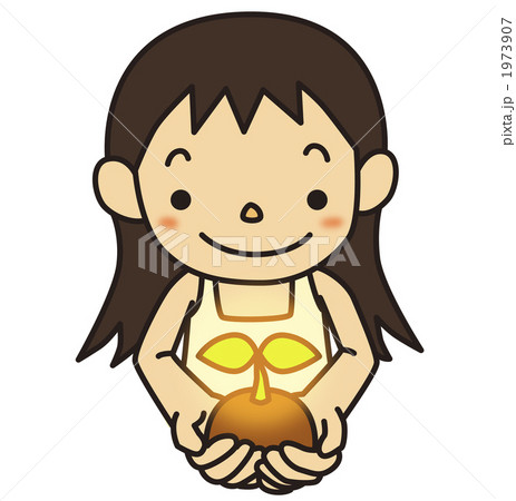 森林破壊 かわいいのイラスト素材