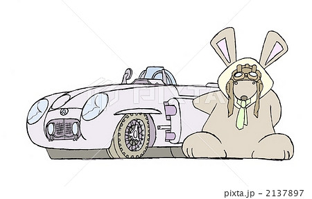 自動車 うさぎ スポーツカー イラストの写真素材 自動車 うさぎ スポーツカー イラストの写真素材