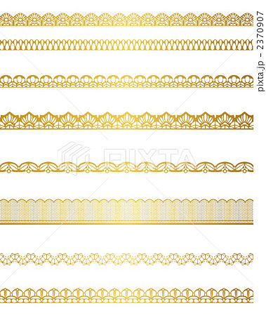 罫線 飾り罫 飾り線 フリルのイラスト素材