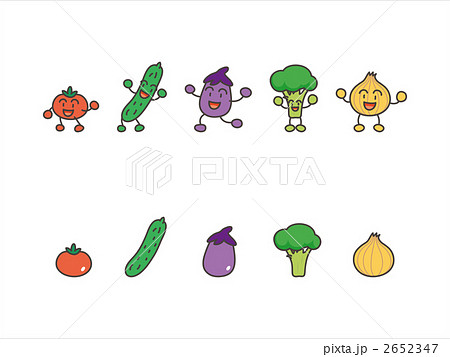 淡色野菜 胡瓜 イラスト 食べ物のイラスト素材