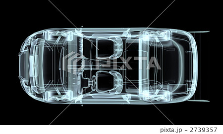 車体 自動車 スケルトン 構造のイラスト素材