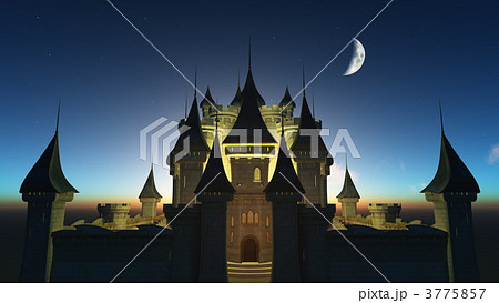 雲 城 Cg 城壁のイラスト素材