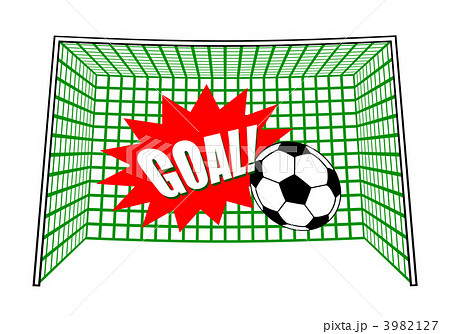 Goal シュート サッカーゴール ｇｏａｌのイラスト素材