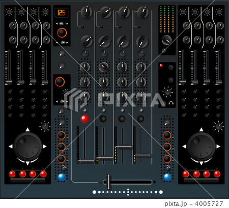音響 クラブ 設備 ミキサーのイラスト素材