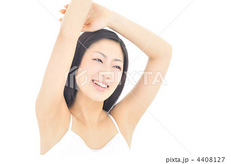 脇の下 女の子の写真素材