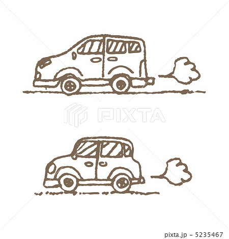 ペン画 車 乗用車 イラストのイラスト素材