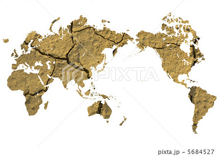 世界地図 砂漠化 ワールドマップ 世界のイラスト素材