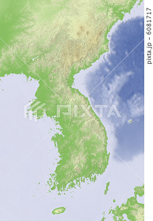 朝鮮半島のイラスト素材