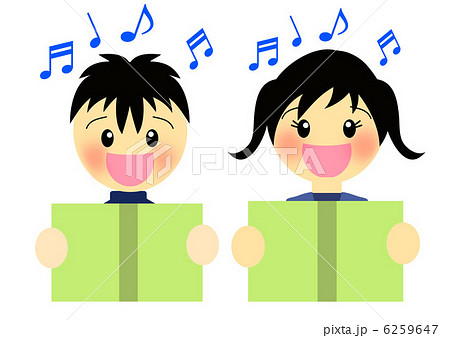 合唱 コーラス 合唱コンクール 合唱祭のイラスト素材