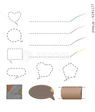 フレーム コメント欄 枠 サイトのイラスト素材