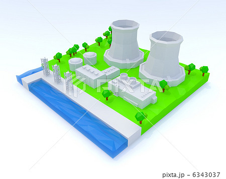 原発のイラスト素材