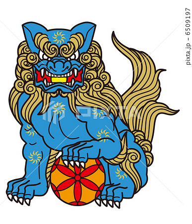 唐獅子 架空動物 架空 守護神のイラスト素材