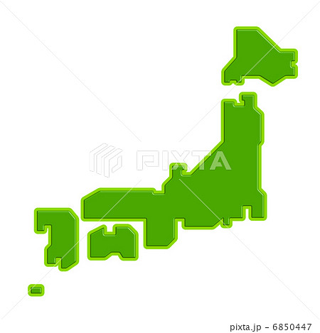 3d 近畿 地図 緑の写真素材