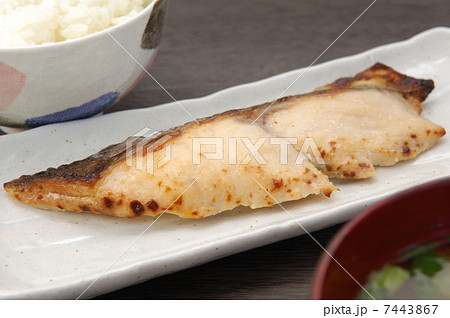 さわら 焼き魚の写真素材