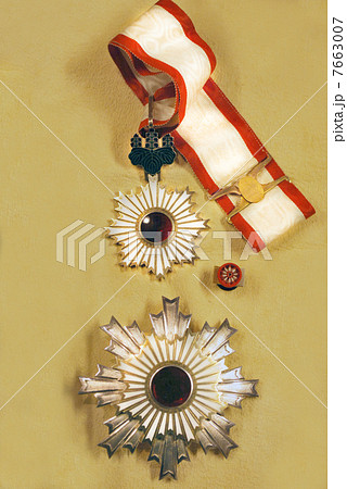 旭日単光章 勲章 叙勲 旭日章の写真素材 - PIXTA