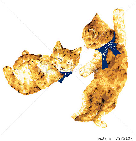 わがまま 猫 じゃれるのイラスト素材 - PIXTA