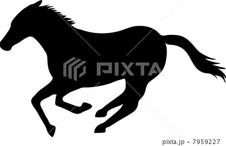 Running Horses Stock Illustration