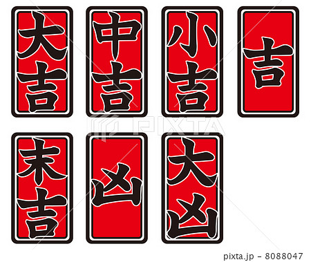 中吉のイラスト素材