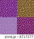 ヒョウ柄 紫 のイラスト素材