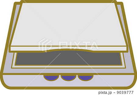 スキャナー スキャナ パソコン周辺機器 一台のイラスト素材