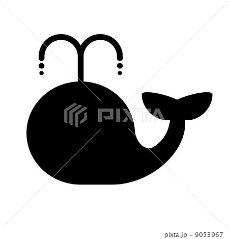 潮 クジラ 鯨 白バックの写真素材 Pixta