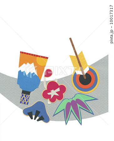 羽子板 切り絵 貼り絵 和の写真素材 - PIXTA
