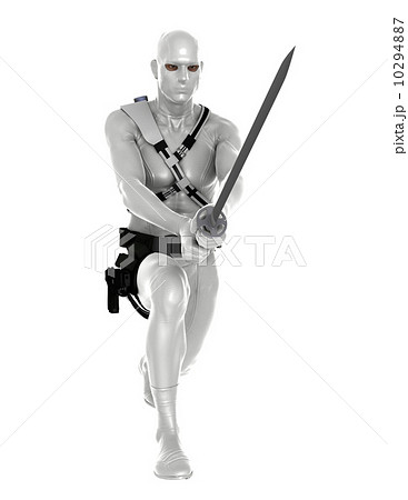 剣 戦闘服 男性 一人のイラスト素材