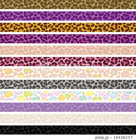 ヒョウ柄 紫 イラスト アニマル柄のイラスト素材