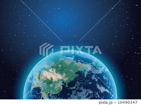 地球 宇宙 神秘的 エコロジーのイラスト素材