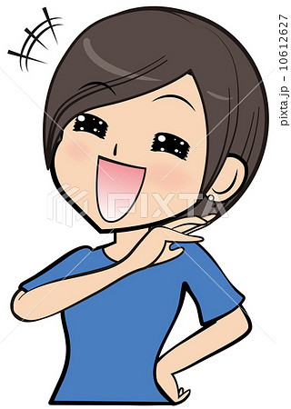 高笑いのイラスト素材