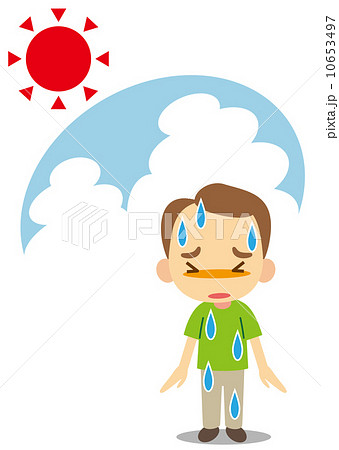 ダラダラのイラスト素材