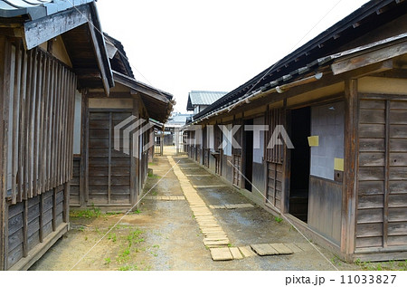 金兵衛長屋 江戸時代の写真素材