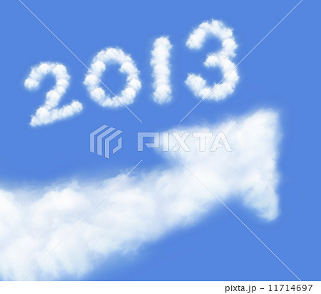 2013 背景 雲 数字 12月の写真素材 - PIXTA