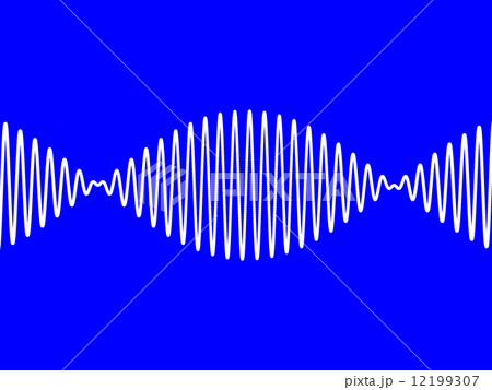 波 電波 Am 波形 データのイラスト素材