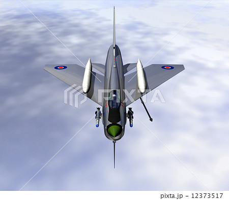 戦闘機 戦争 イギリス機 ライトニングの写真素材