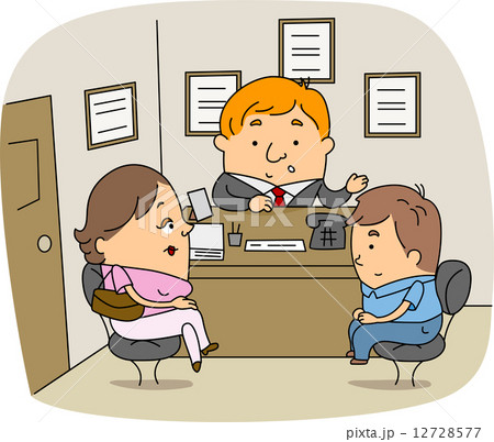 スクールカウンセラーのイラスト素材