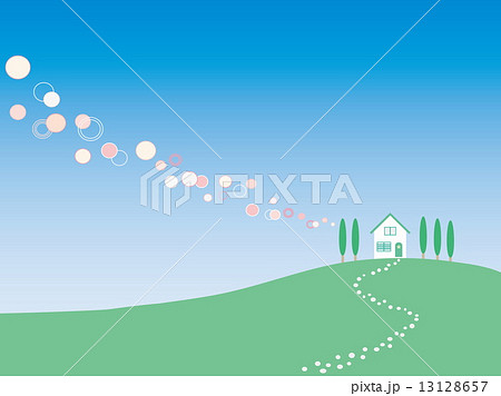 夏風景のイラスト素材