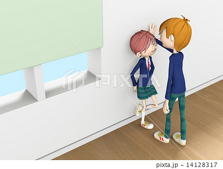 壁にドンの写真素材 壁にドンの写真素材