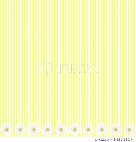 デイジー ライン デイジー柄 可愛い花 花柄 イラスト花 素材 イラスト かわいいのイラスト素材
