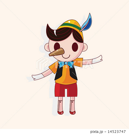 ピノキオ ピノッキオ マリオネット 操り人形のイラスト素材