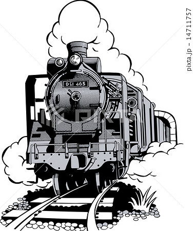 無料イラスト画像 最高シルエット 蒸気 機関 車 イラスト
