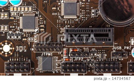 メインボード パソコンの写真素材