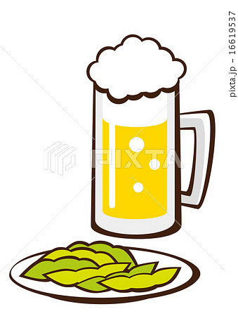 ビール 枝豆 イラスト 無料