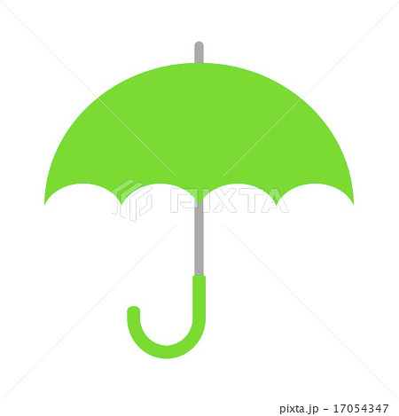 みどりの傘のイラスト素材