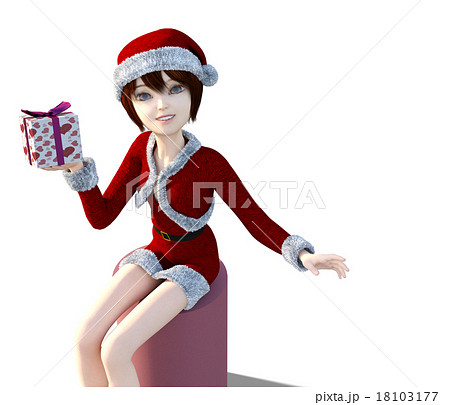 コスチューム 衣装 クリスマス ワンピースのイラスト素材