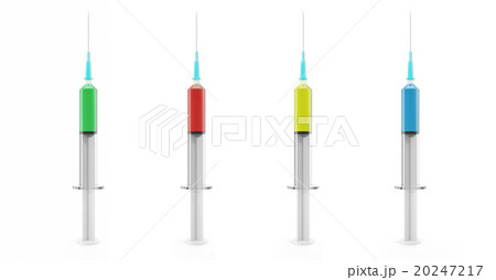 インスリン 針の写真素材